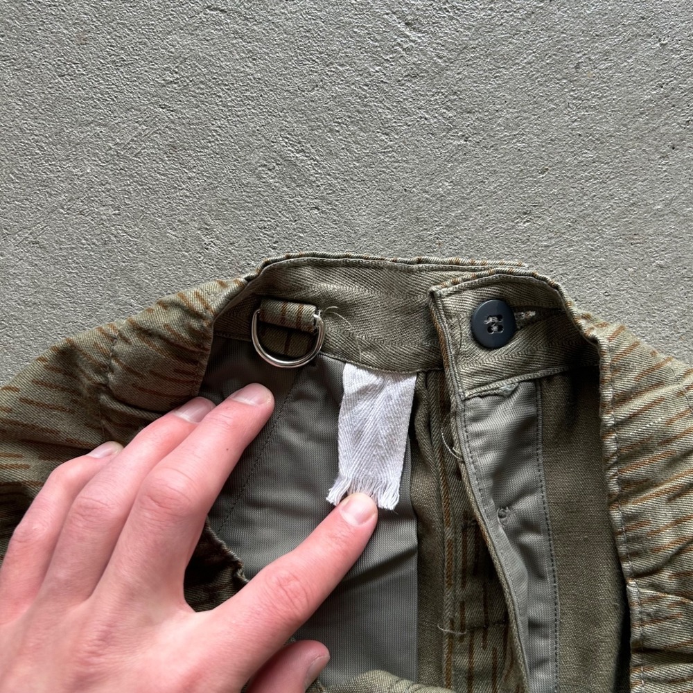 Vintage 60s East German Strichtarn Military Cargo Pants Size 30x30 Raindrop Camo - Picture 6 of 9